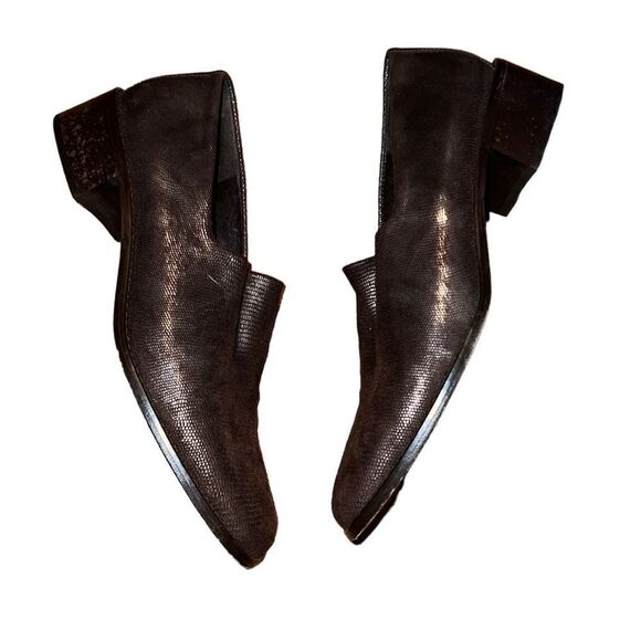 Donald Pliner Brown Metallic Leather 9 1/2 M - Picture 4 of 6